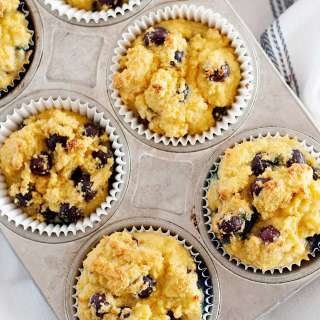 Blueberry Coconut Flour Muffins