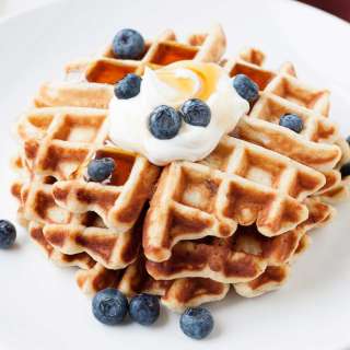 The Best Eggless Waffles