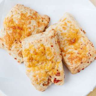 Pepperoni and Cheese Stuffed Pizza Biscuits
