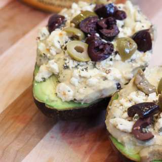 Hummus Stuffed Avocado