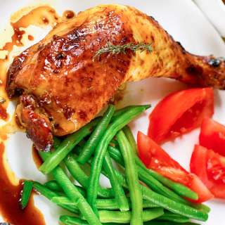 Garlic Herb Baked Chicken Leg Quarters