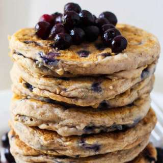 Fluffiest Gluten-Free Blueberry Pancakes