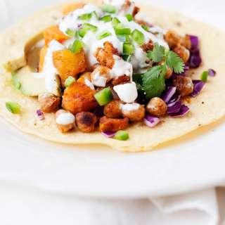 Butternut Squash and Chickpea Tacos
