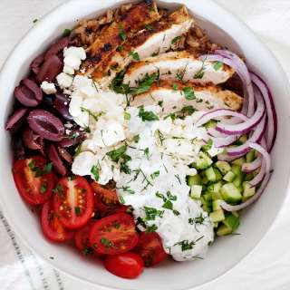 Mediterranean Chicken Farro Bowls