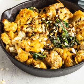 Roasted Curried Cauliflower