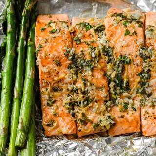Baked Salmon & Asparagus