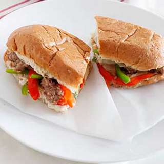 Sausage and Pepper Sandwich