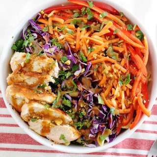 Thai Pasta Salad with Peanut Dressing