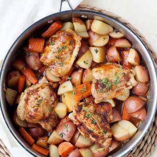 Skillet Chicken Thighs with Potatoes