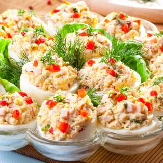 Deviled Eggs with Tuna