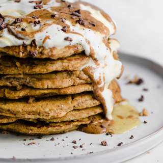 Fluffy Pumpkin Spice Pancakes