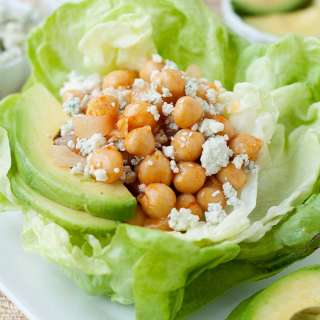 Buffalo Chickpea Lettuce Wraps