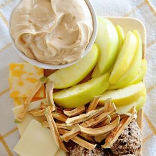 Apple Charcuterie Board with Caramel Dip
