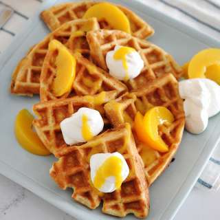 Peach Waffle Recipe