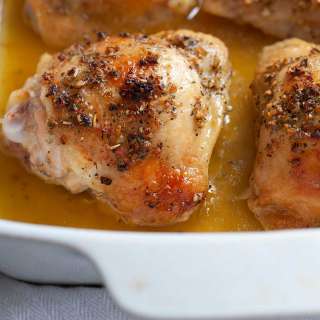 Oven-Baked Chicken Thighs