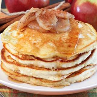 Apple Pancakes (Plus Cinnamon Apple Topping)