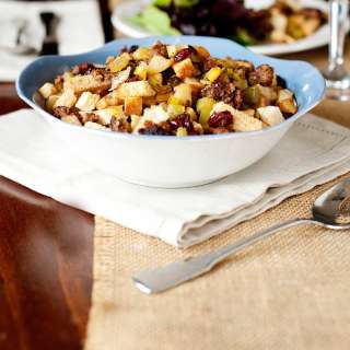 Sausage Apple Stuffing with Cranberries