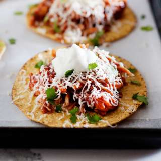 BBQ Chicken Tostadas