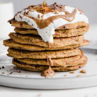 Healthy Pumpkin Pancakes (with Oats)