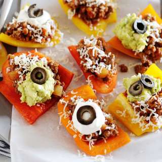 Healthy Bell Pepper Nachos