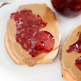 Sweet Potato Toast with Peanut Butter & Jelly