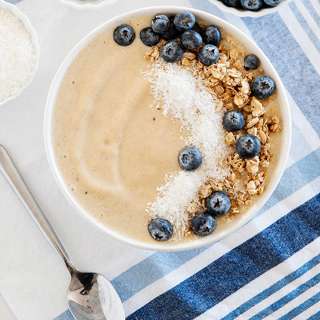 Peaches and Cream Smoothie Bowl