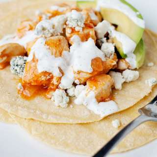 Quick Buffalo Chicken Tacos