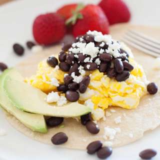 Healthy Black Bean Breakfast Tacos