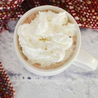 White Hot Chocolate with Peppermint