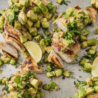 Cilantro Lime Chicken Breasts with Avocado
