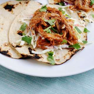 Pulled Pork BBQ Tacos in the Slow Cooker