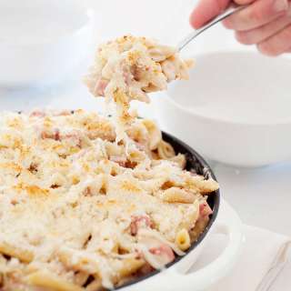 Zesty Baked Chicken Cordon Bleu Pasta