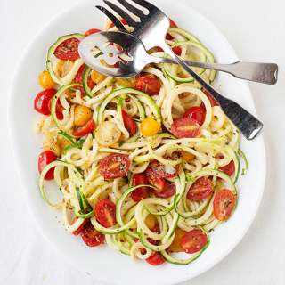 Spiralized Zucchini & Tomato Recipe