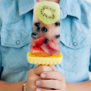 Healthy Lemonade Popsicles with Real Fruit