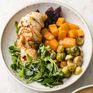 Baked Orange Chicken with Roasted Vegetables