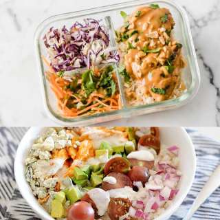Healthy Meal Prep Ideas + Buffalo Chicken Power Bowls
