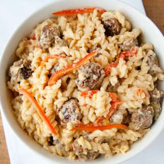 Easy Cajun Alfredo Pasta with Sausage