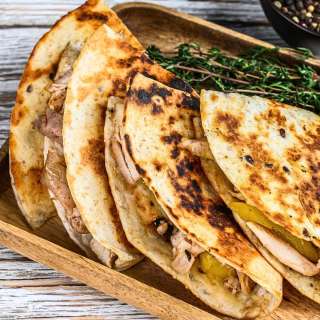 Simple Rotisserie Chicken Quesadillas