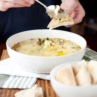 Warm Spinach Hummus Dip
