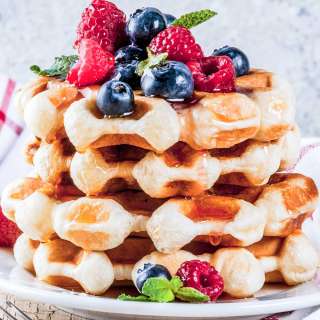 Waffles Made with Pancake Mix
