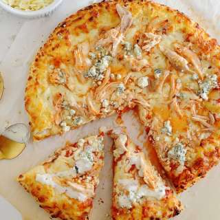 Loaded Buffalo Chicken Pizza
