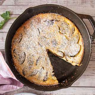 Easy Plum Clafoutis (Brandied Option)