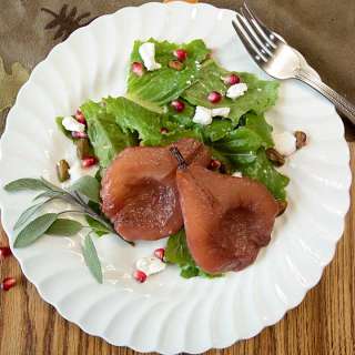 Poached Pear Salad