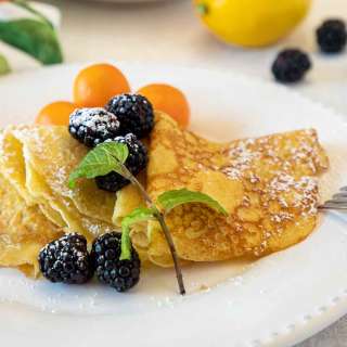 Crepes with Lemon Curd and Mascarpone