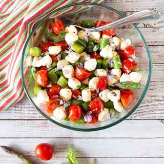 Asparagus Caprese Salad