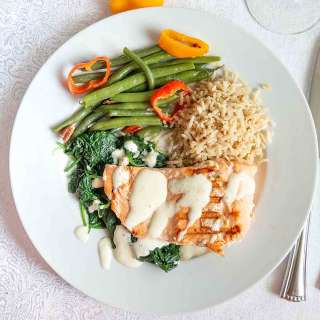 Easy Salmon Florentine