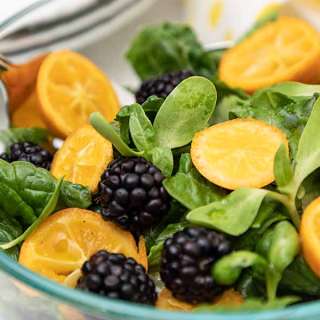 Kumquat Blackberry Salad