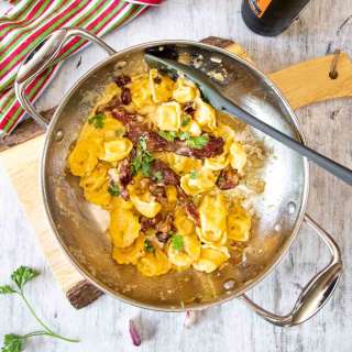 Cheese Tortellini Carbonara!