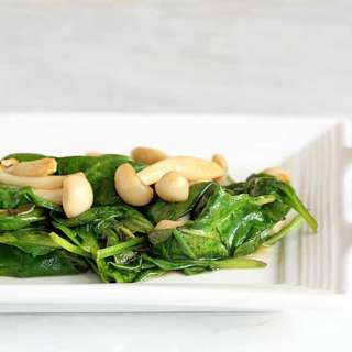 Spinach with Asian Mushrooms