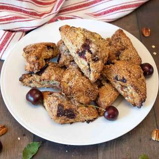 Cherry Maple Pecan Scones
